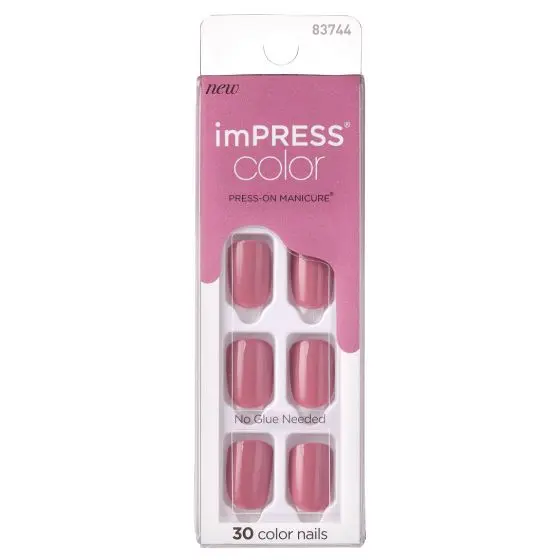 Impress Color Press-On Nails Petal Pink