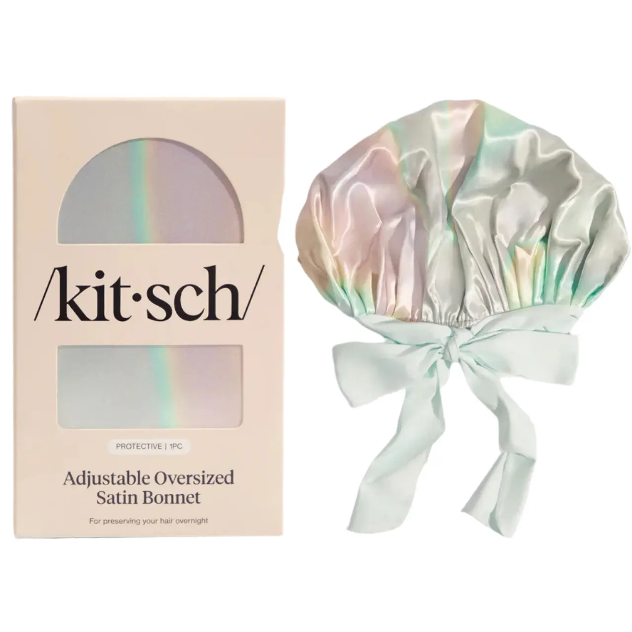 Adjustable Oversized Satin Bonnet Aura