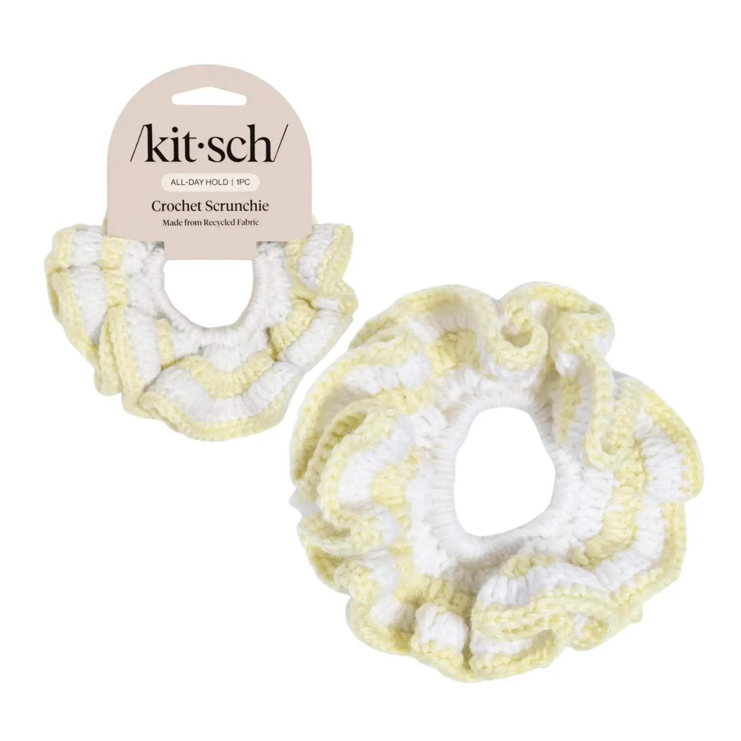 Crochet Scrunchie Butter Yellow