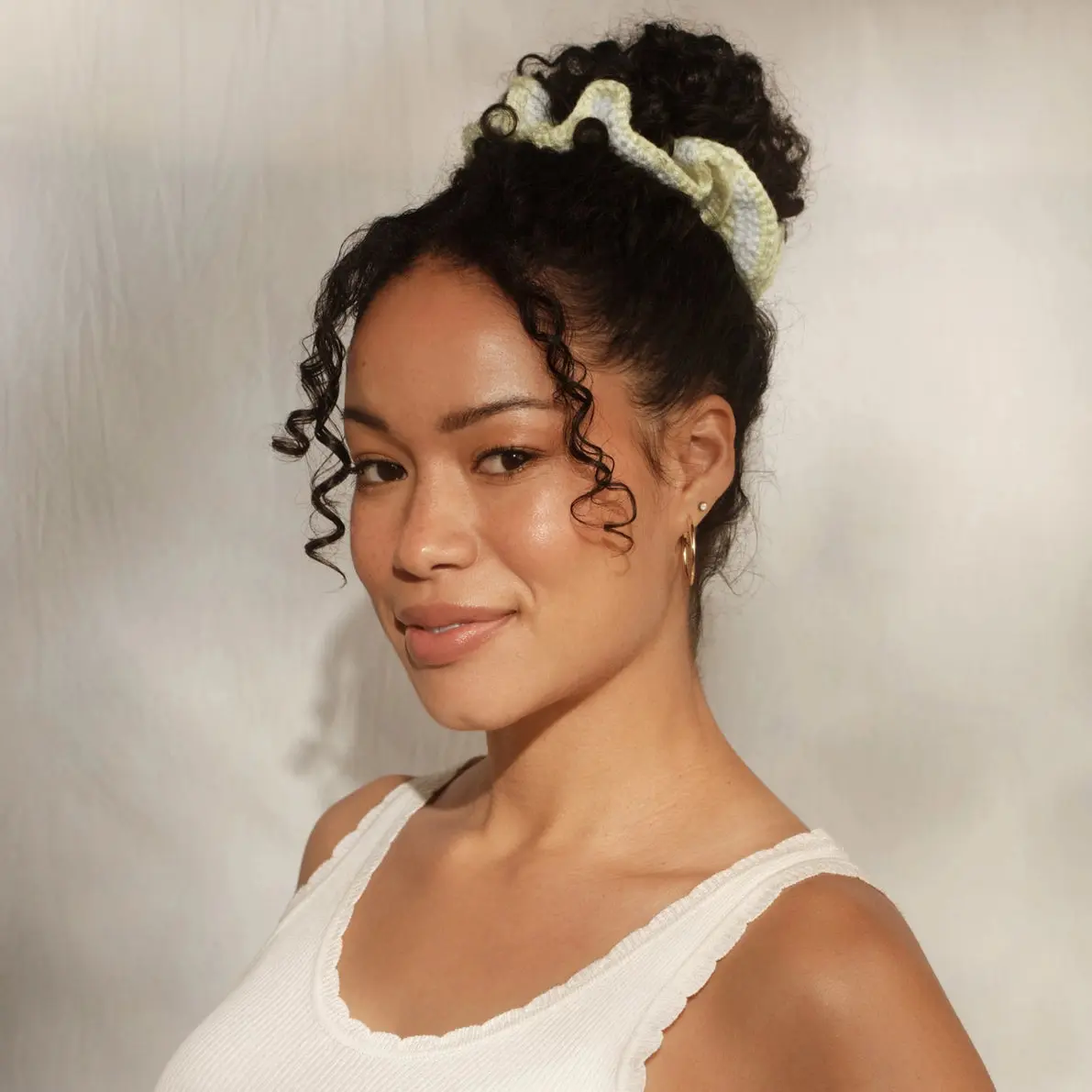 Crochet Scrunchie Butter Yellow - Image 2