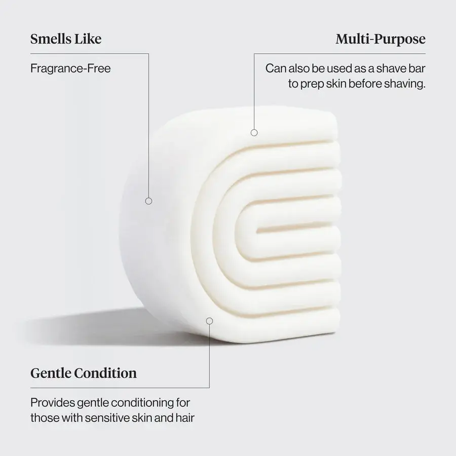 Fragrance Free Ultra Sensitive Shampoo & Conditioner Bar Set - Image 4