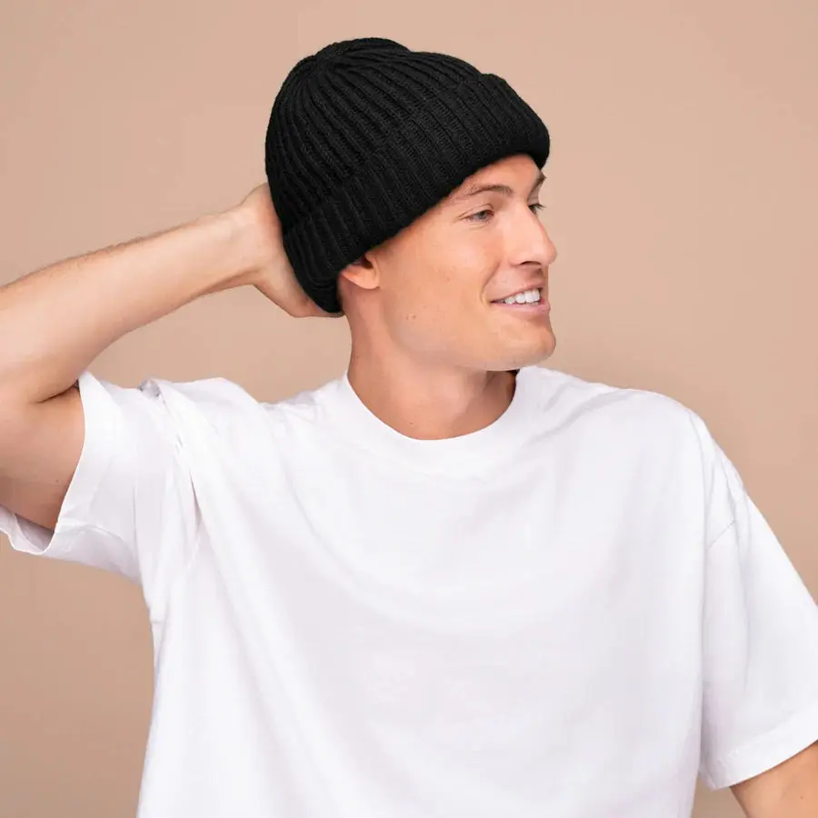 Glazey™ Satin Lined Beanie Black - Image 3