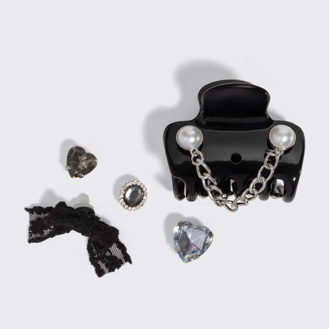 KitschPop Charms & Cloud Clip Set Vintage Black - Image 6