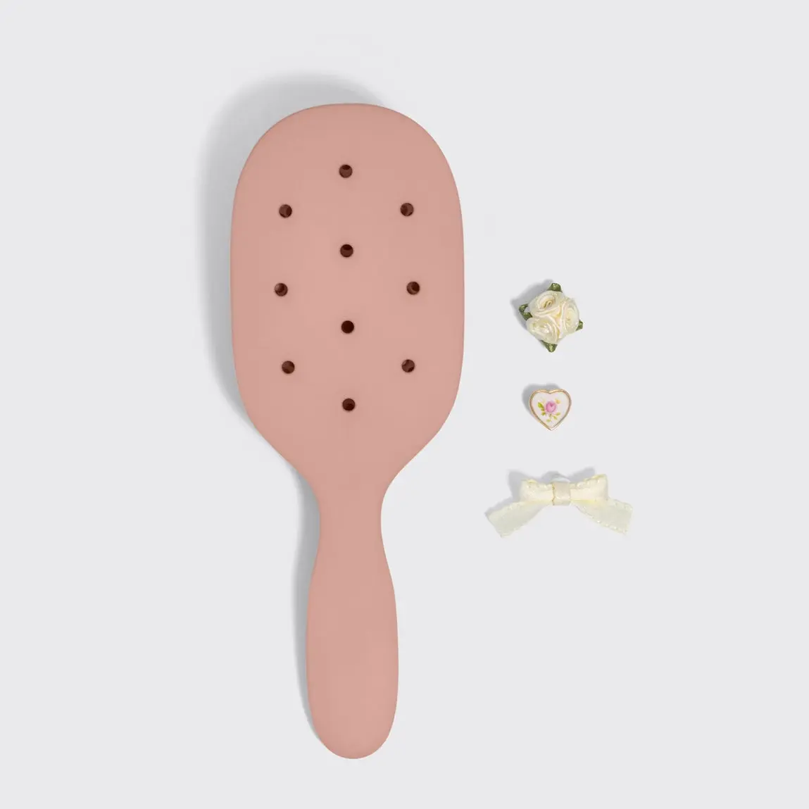 KitschPop Paddle Brush & Charm Set Terracotta - Image 5