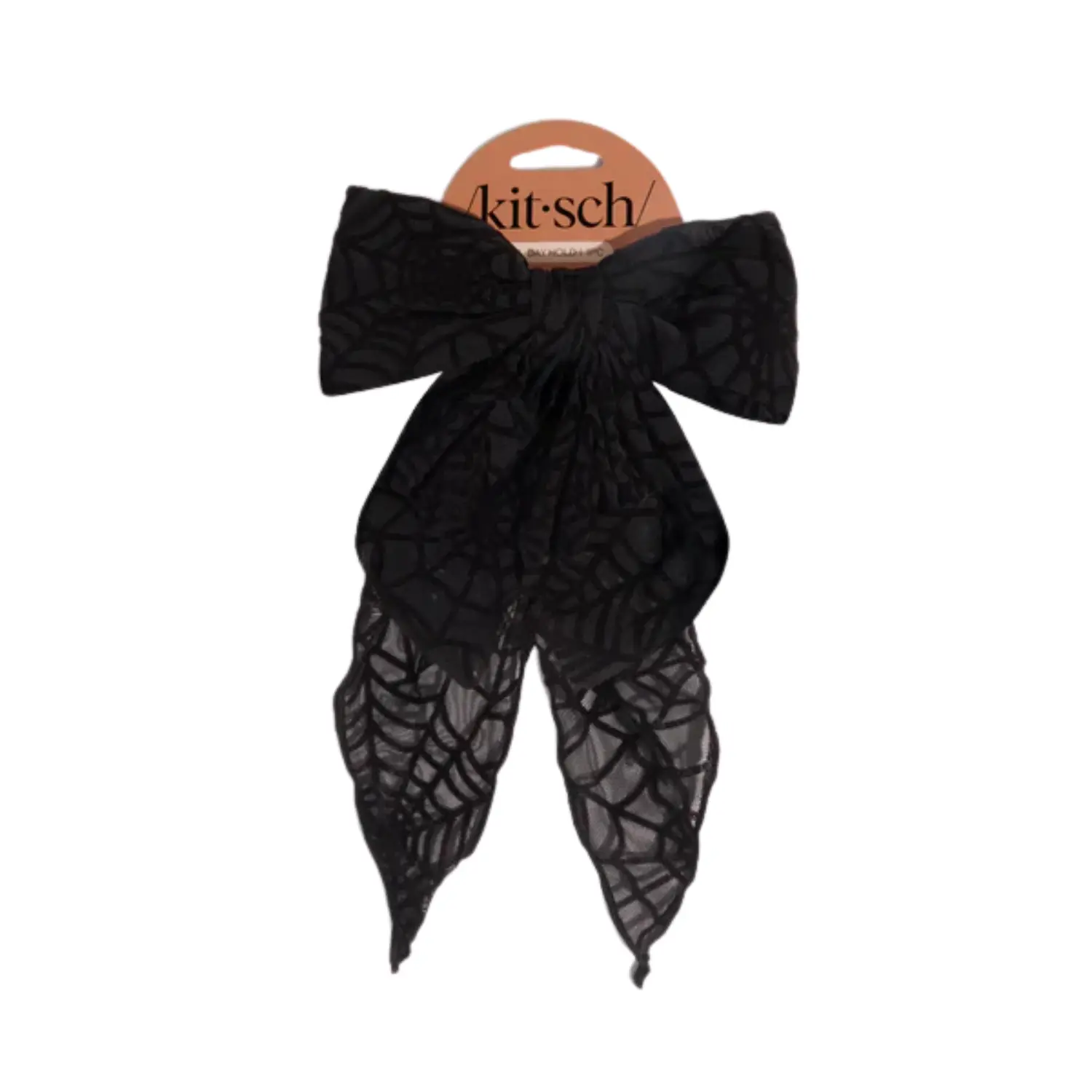 Oversized Bow Hair Clip Spiderweb