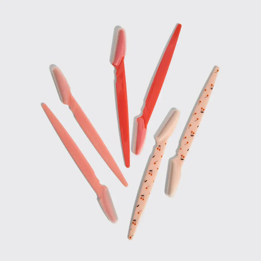 Recycled Plastic Dermaplaners 6pc Set Assorted Cherry Blossom - Image 3