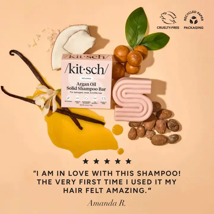 Repairing Argan Oil Shampoo & Conditioner Bar Set - Image 7