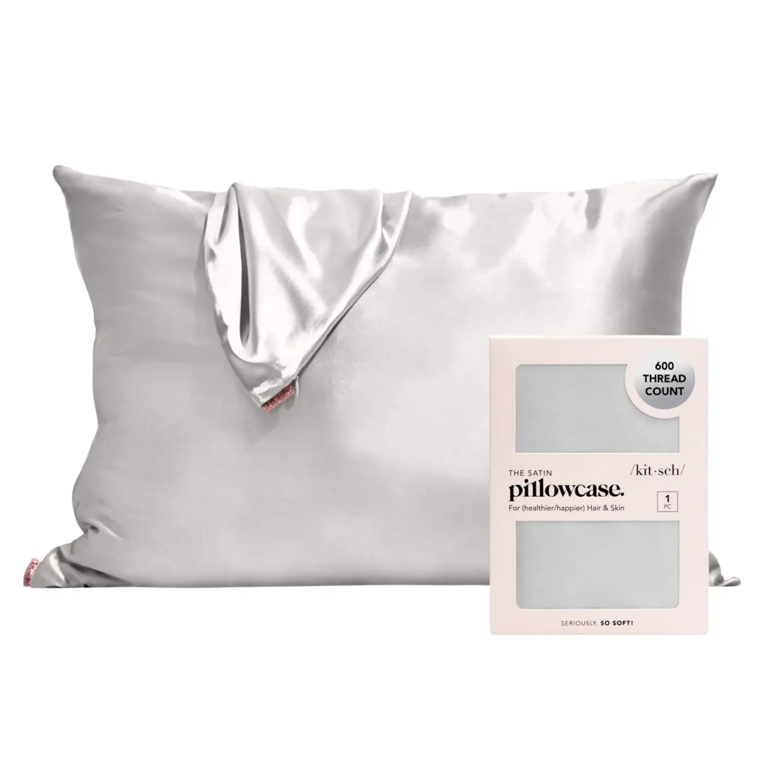 Satin Pillowcase Silver
