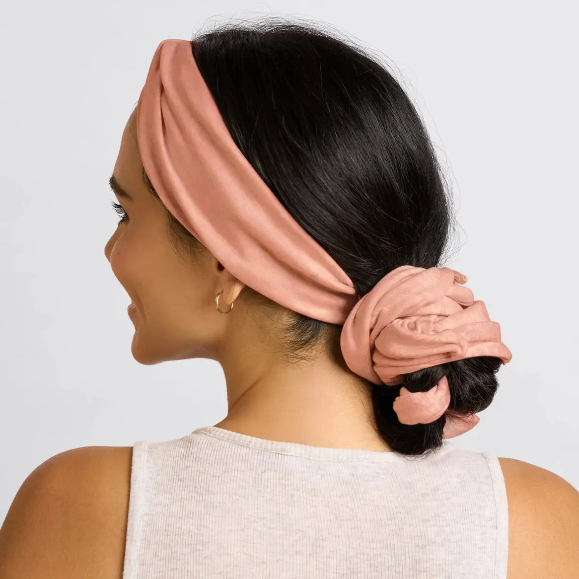 Set & Flow Heatless Curling Headband Terracotta - Image 4
