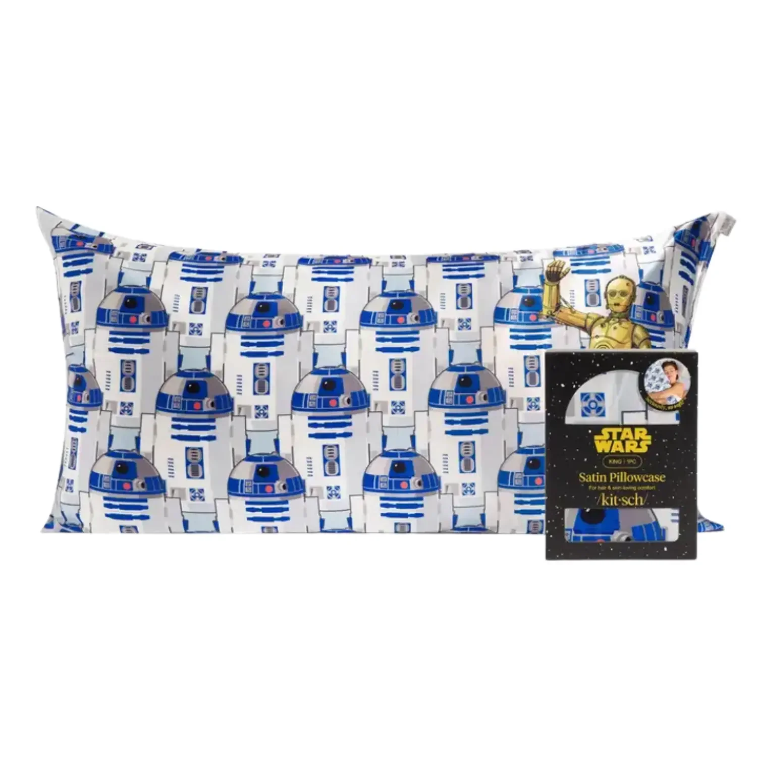 Star Wars™ Satin Pillowcase R2-D2 & C-3PO King