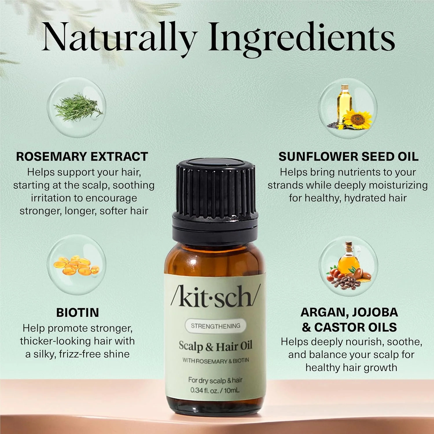 Strengthening Scalp & Hair Oil with Rosemary & Biotin 10 ml. - Image 5