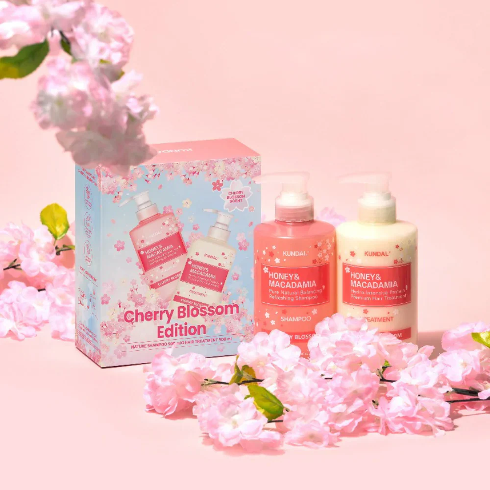 Honey & Macadamia Nature Shampoo & Treatment Cherry Blossom - Image 2
