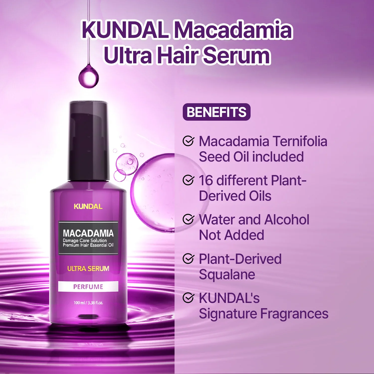Macadamia Hair Serum Cherry Blossom - Image 3