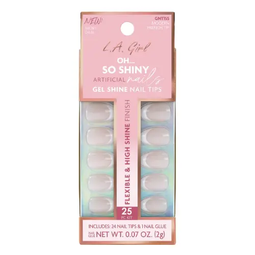 Oh So Shiny Nail Tips Modern French