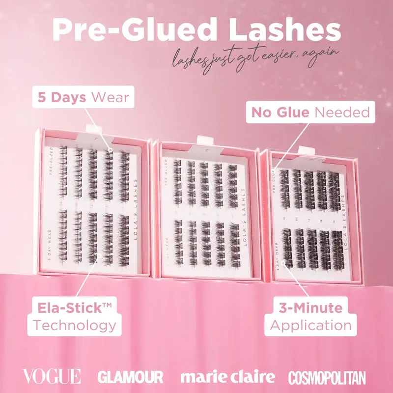 Feathered Volume Pre-Glued Lashes - Image 4