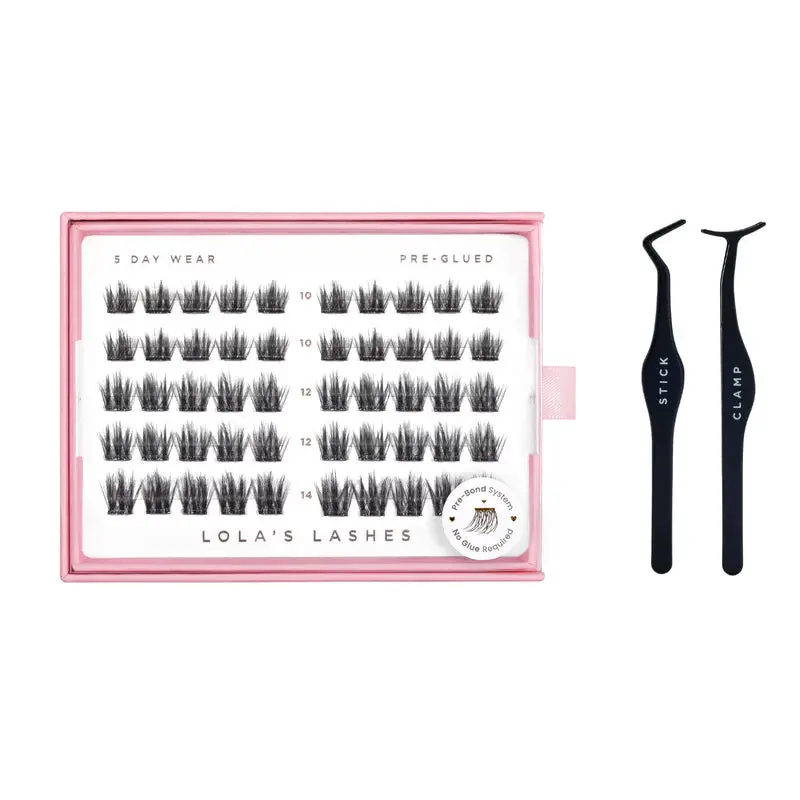 Satin Volume Pre-Glued Lashes Set