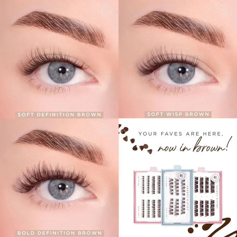 Soft Definition Dark Brown Pre-Glued Lashes - Image 3