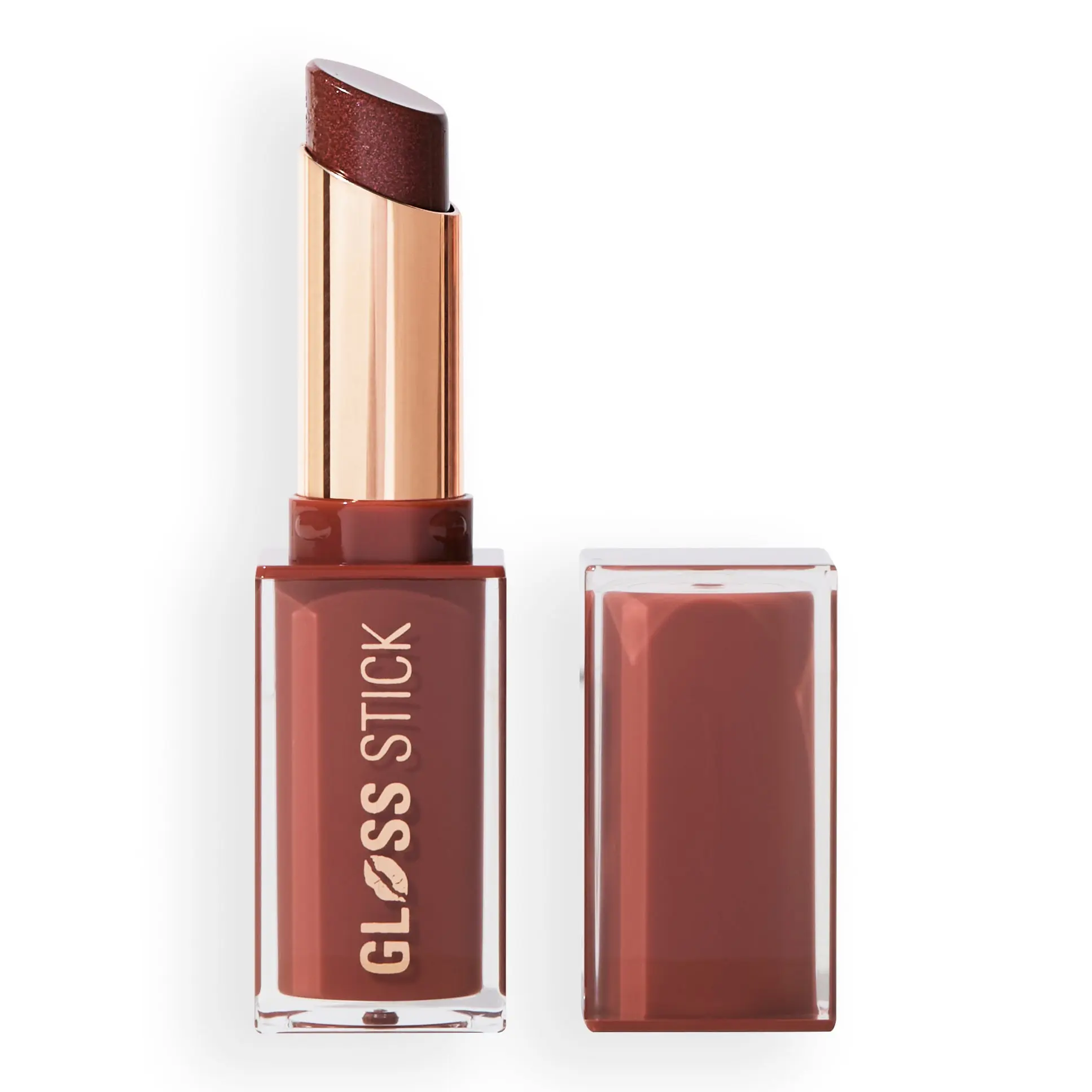 Pout Lip Gloss Stick Shimmer Toasted Caramel