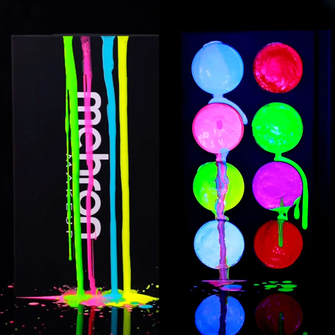 Paradise FX 8 Color Magnetic Palette Neon UV Glow - Image 2