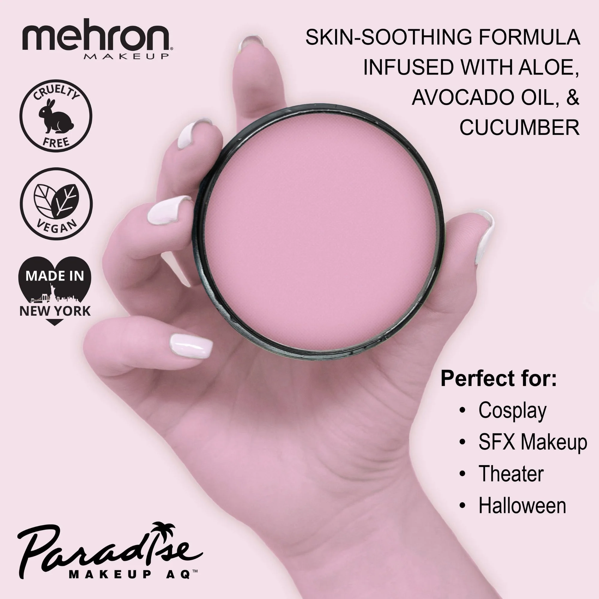 Paradise Makeup AQ Pastel Mauve - Image 3