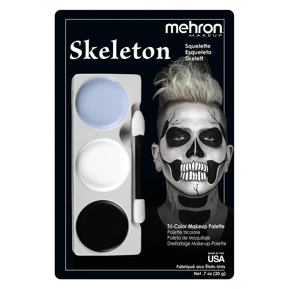 Tri-Color Makeup Palette Skeleton