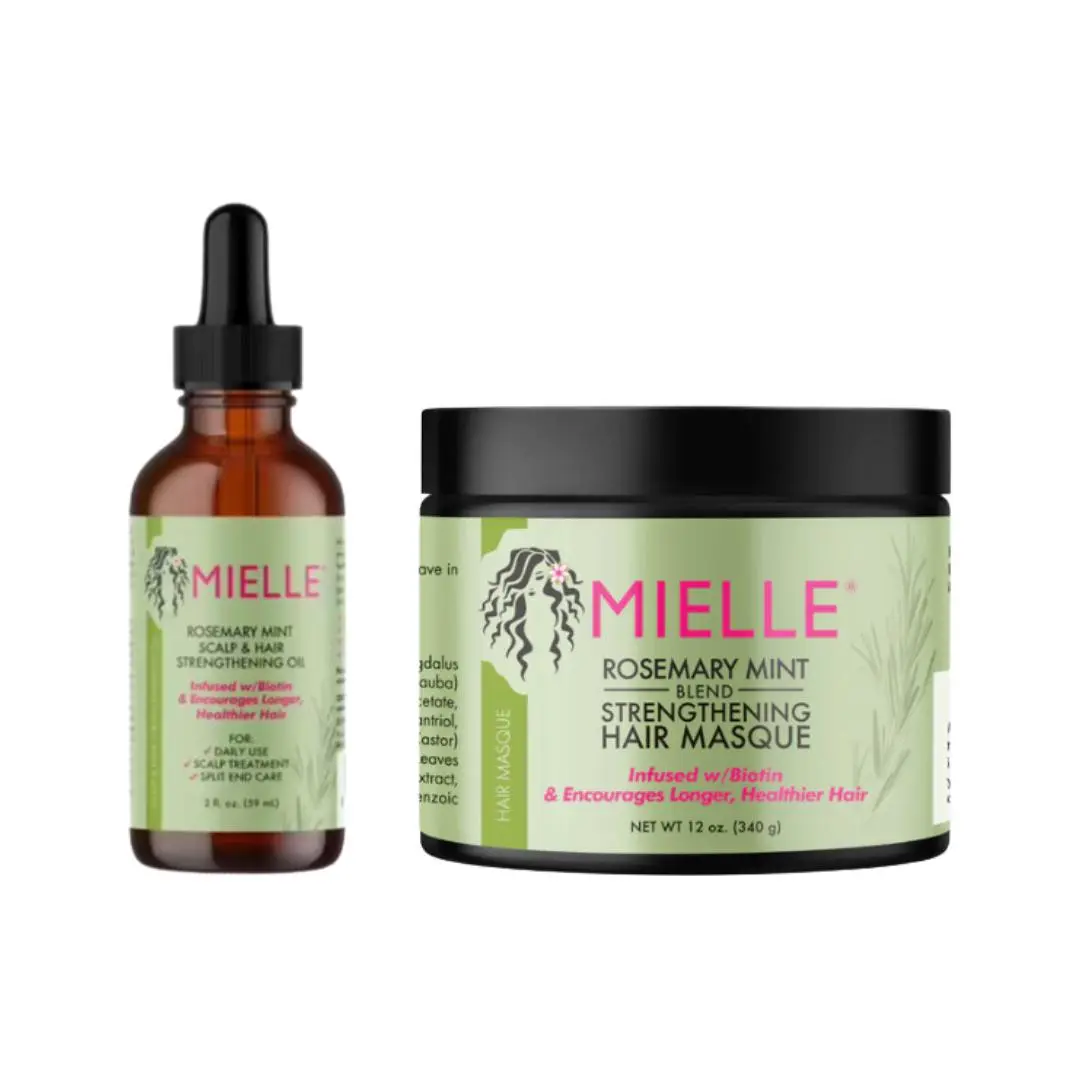 Rosemary Mint Strenghtening Oil & Mask