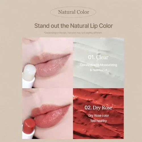 Vegan Melting Lip Balm 02. Dry Rose - Image 2