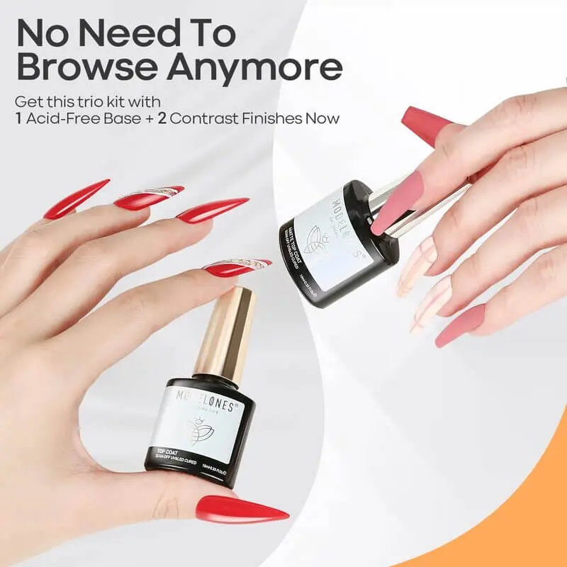 Matte & Shine Top Coat with Base Gel Set - Image 6
