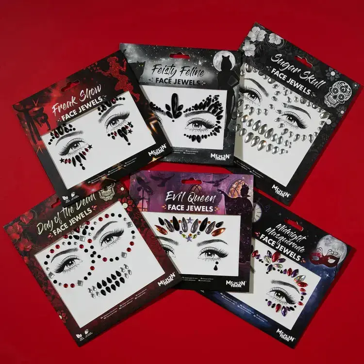 Moon Terror Halloween Face Jewels Sugar Skull - Image 3