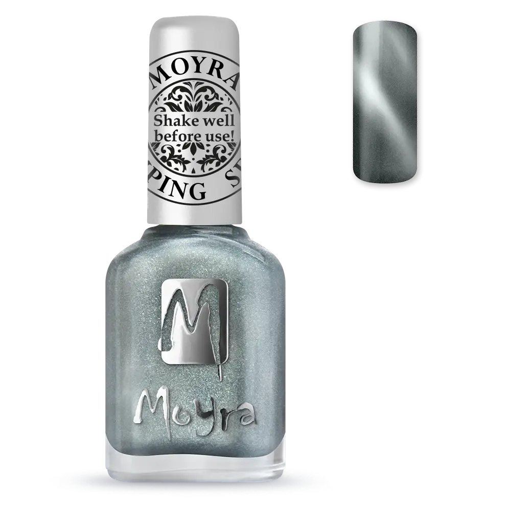 Stamping Nail Polish Cat Eye SP30 Magnetic Silver