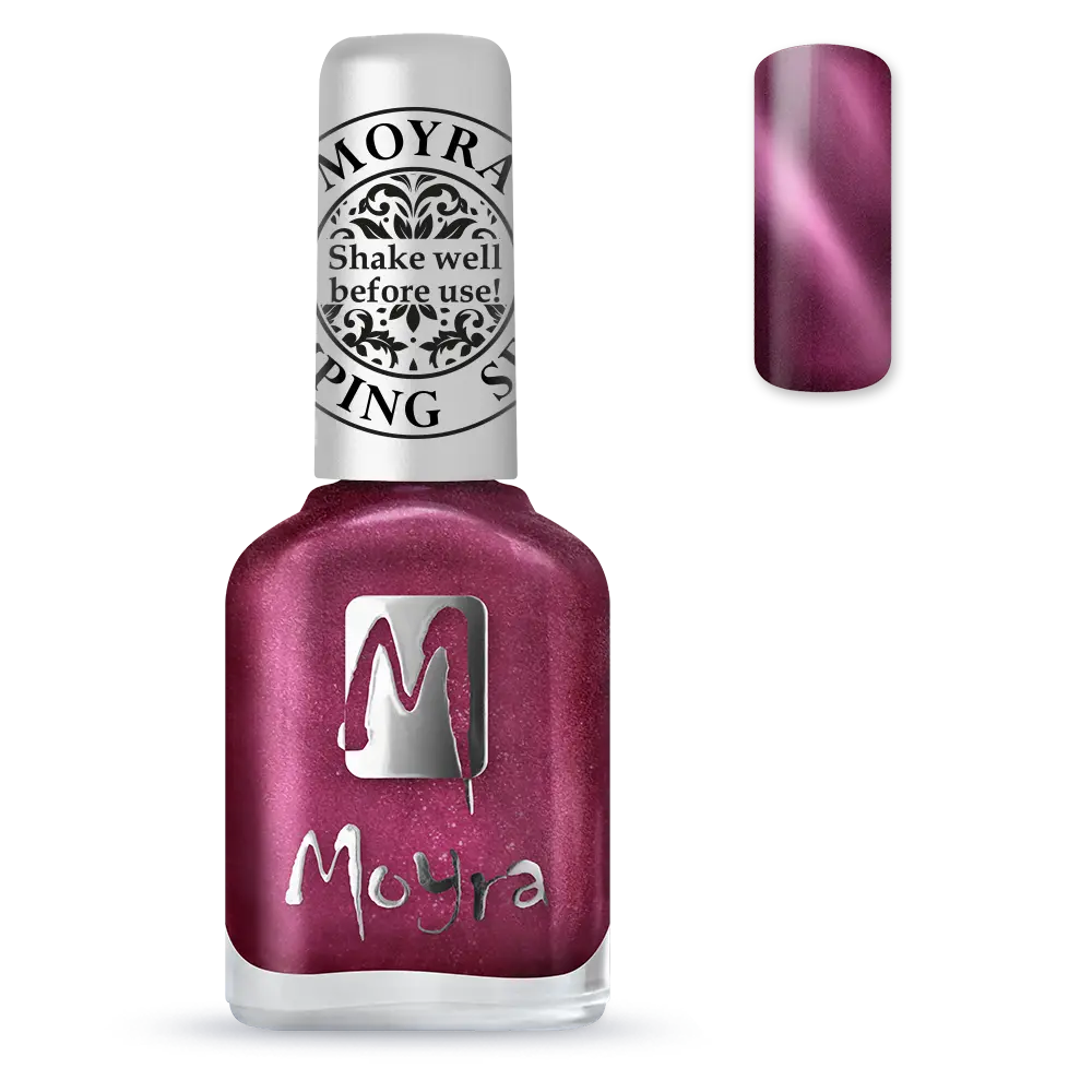Stamping Nail Polish Cat Eye SP32 Magnetic Red