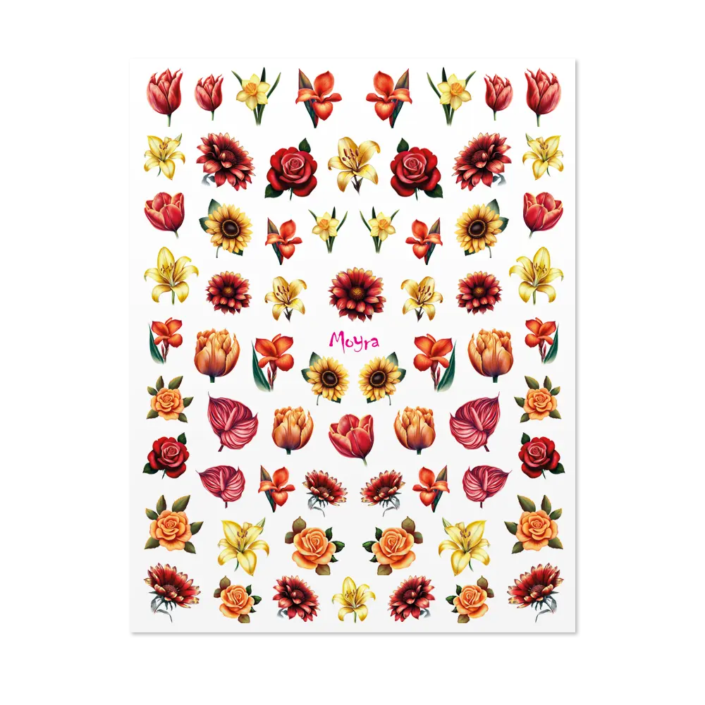 Watertransfer Sticker Selection No. 05 Flowers