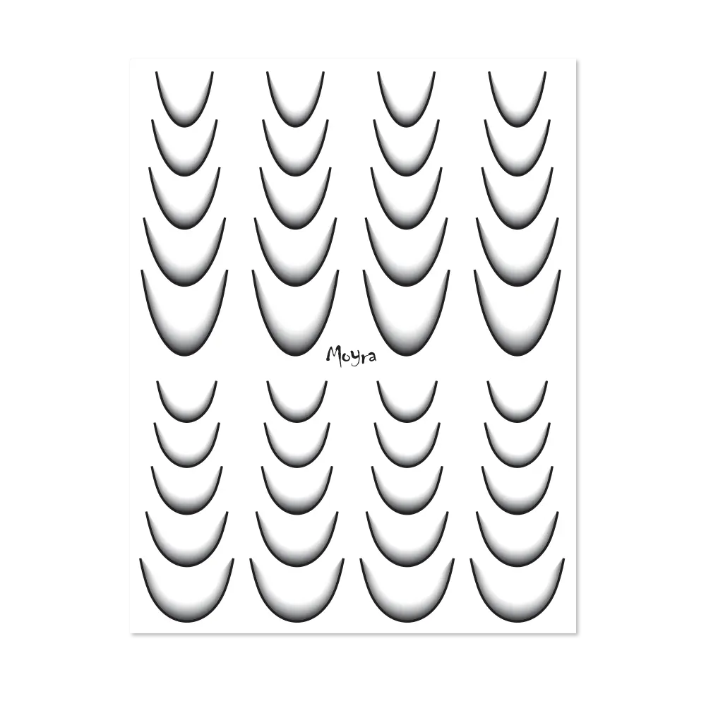 Watertransfer Sticker Selection Ombre No. 11 Black