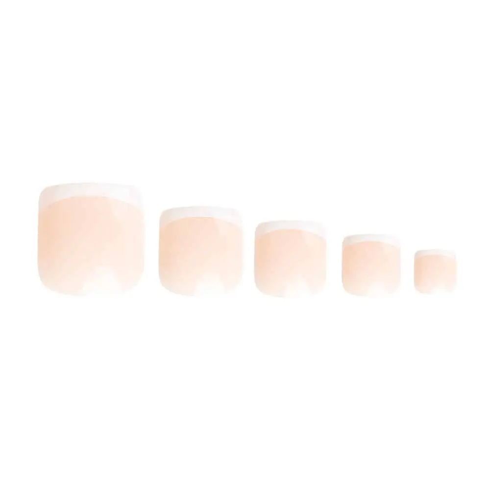 French Tip Toenails