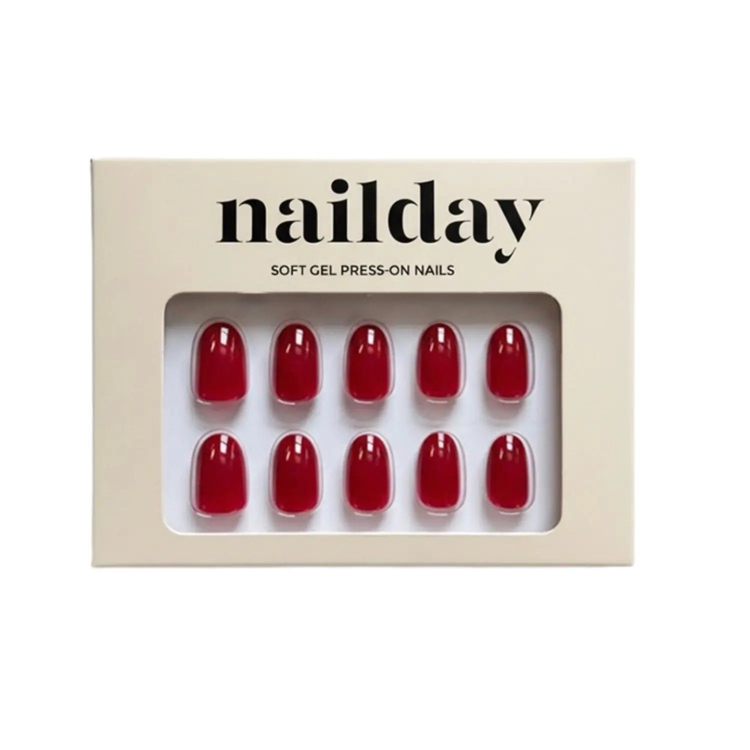 Soft Gel Press-On Nails Raspberry