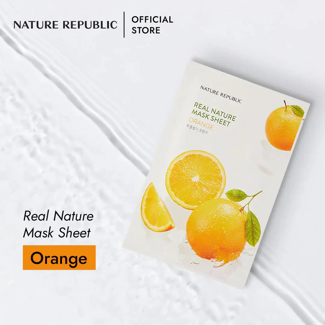 Real Nature Mask Sheet Orange - Image 2