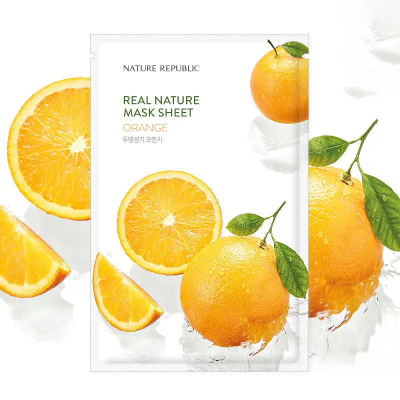 Real Nature Mask Sheet Orange - Image 3