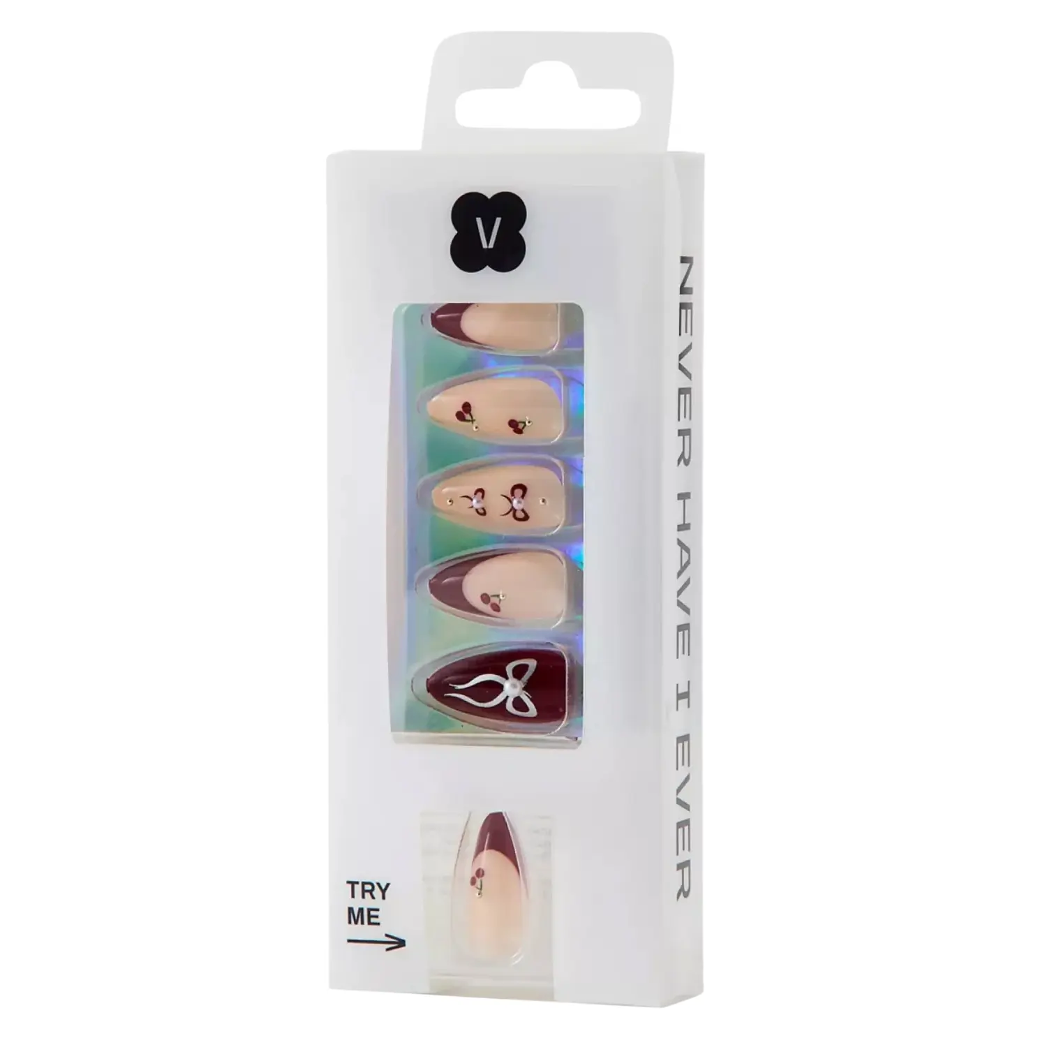 Press-On Nails Cherry Cola