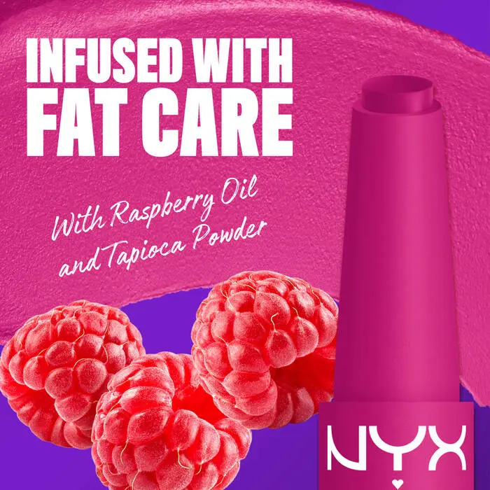 Fat Matte Smooth Color Lipstick Fluffy Fuchsia - Image 3