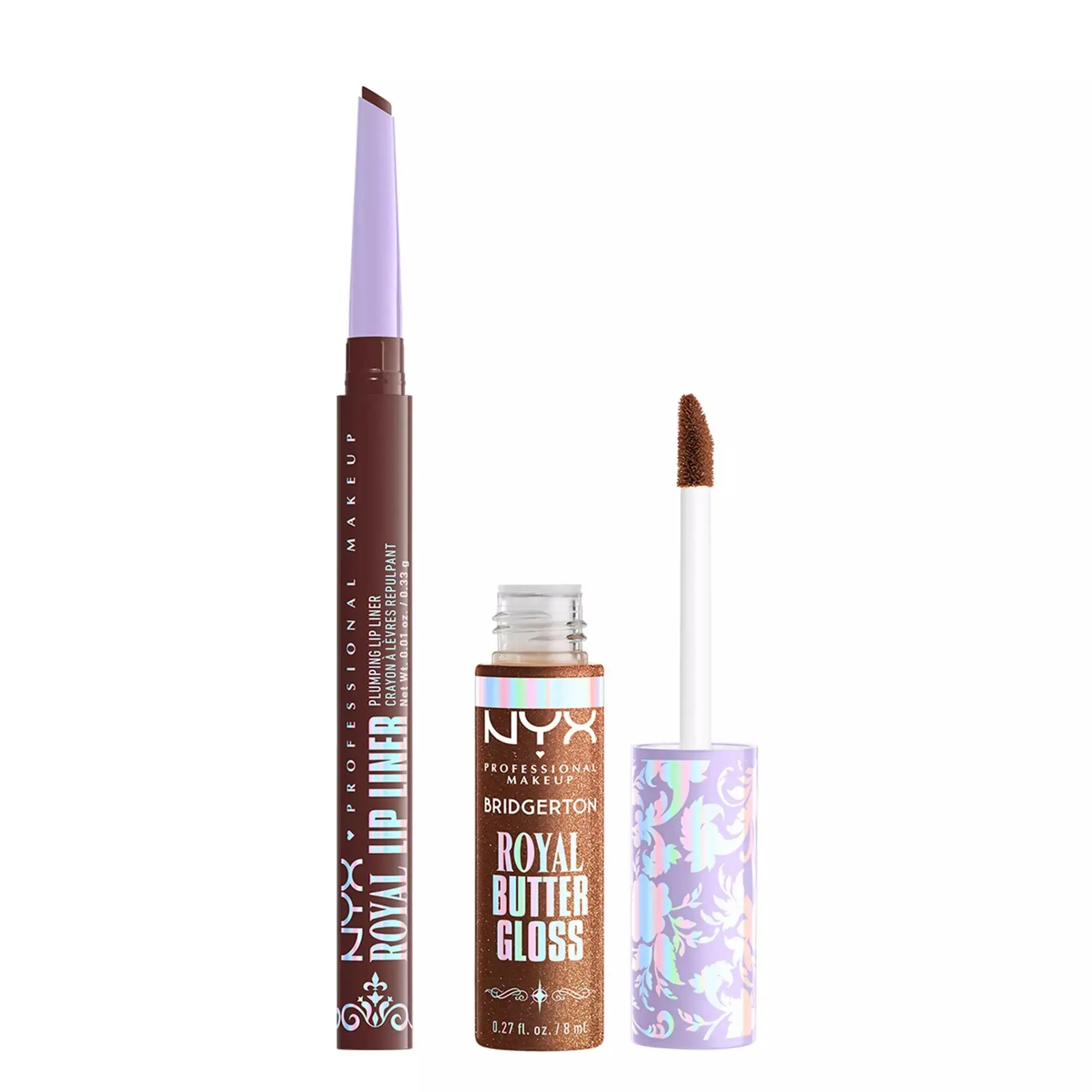 x Bridgerton Royal Treasures Duo Lipkit 06 Caramel Courtship + Toffee Temptation