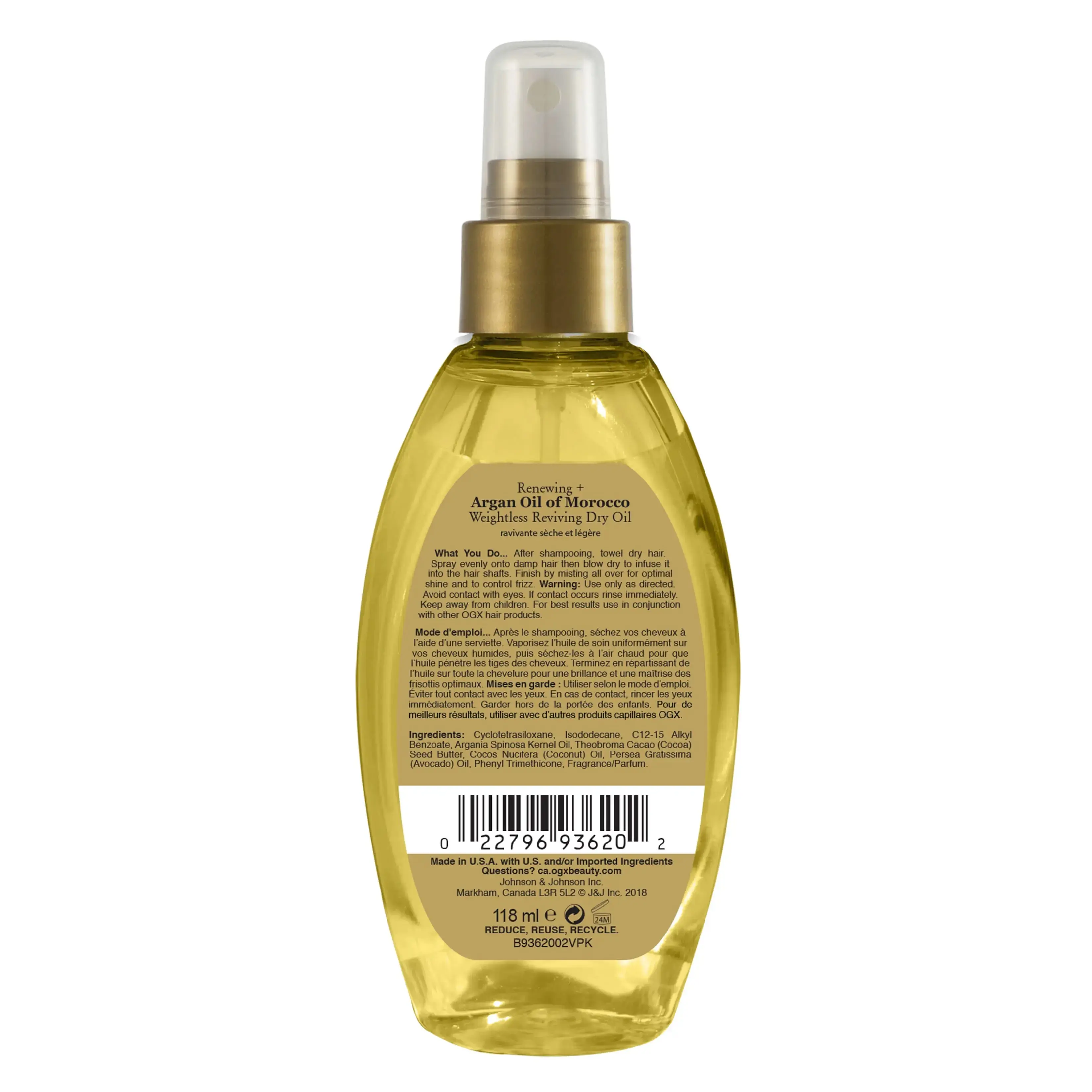 Beauty Argan Oil Of Morocco Weightless Dry Out Spray - Image 2