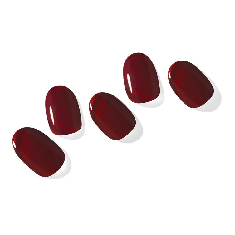 Semi Cured Gel Nail Strips N Classic Burgundy