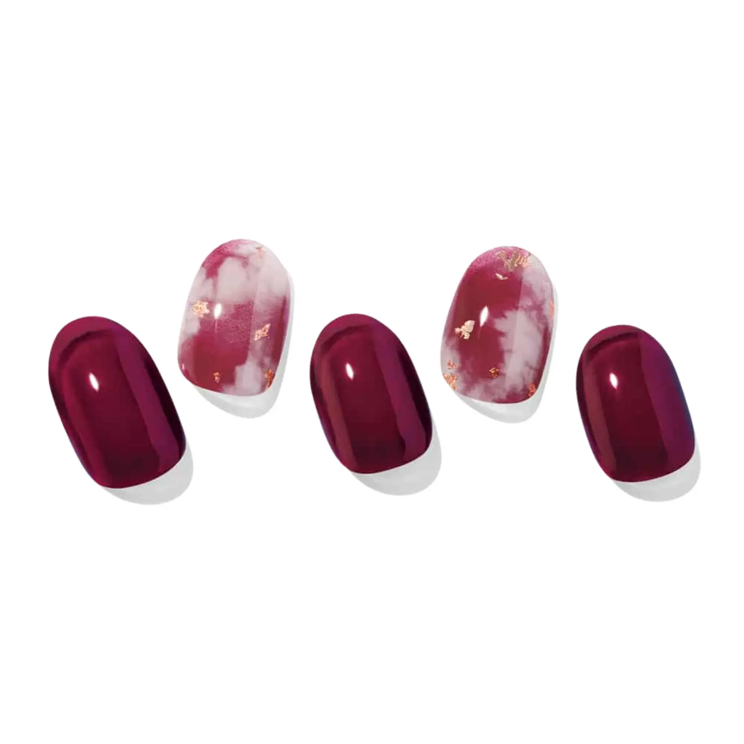 Semi Cured Gel Nail Strips N Mulberry
