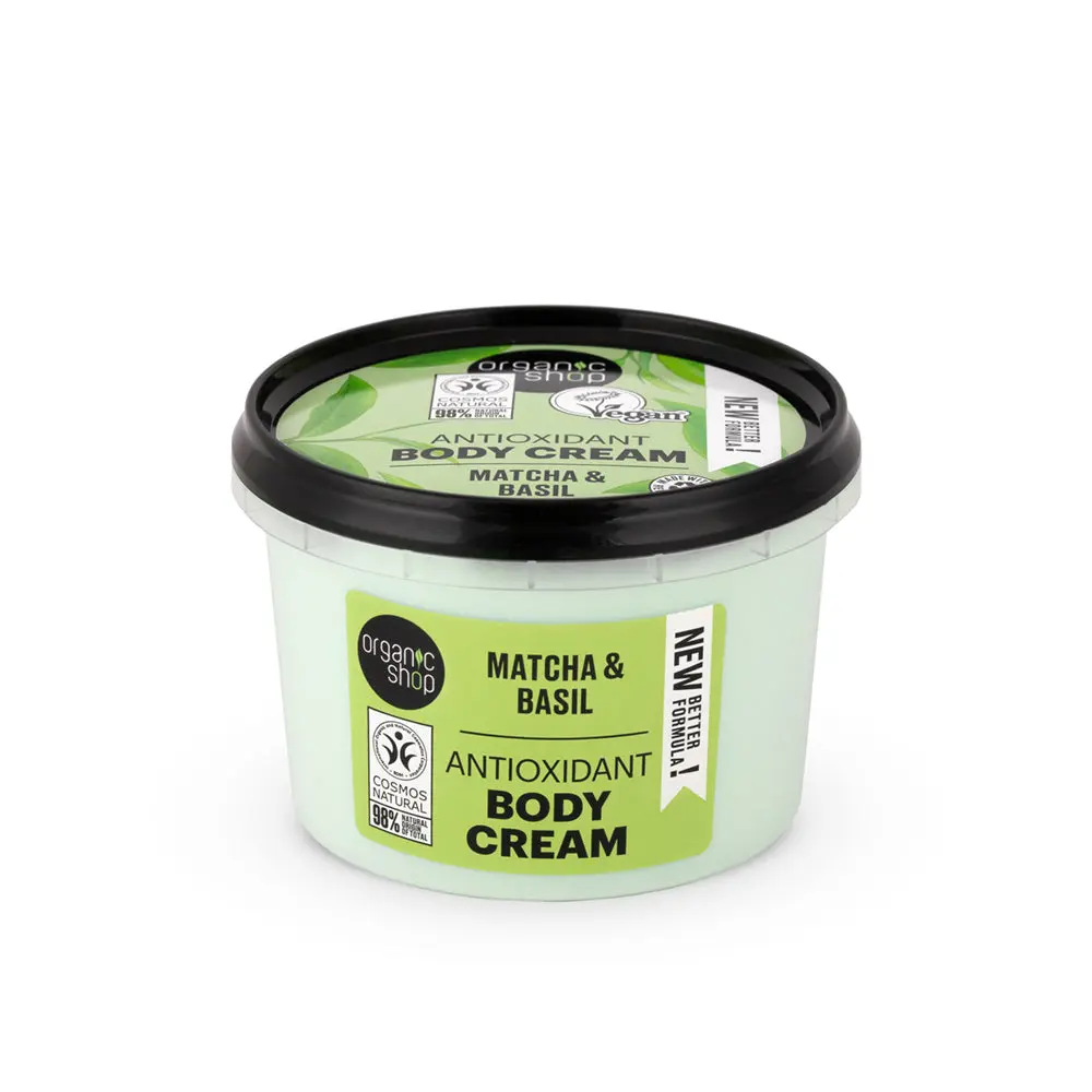 Antioxidant Body Cream Matcha And Basil