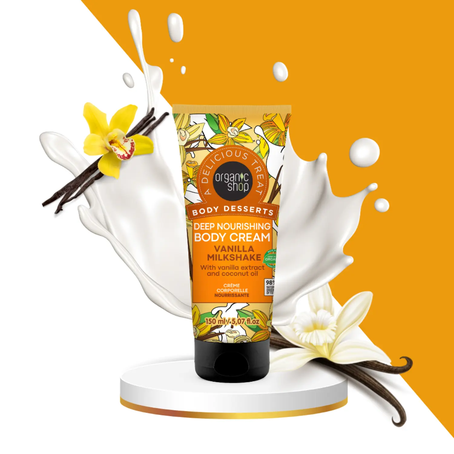 Body Desserts Deep Nourishing Body Cream Vanilla Milkshake - Image 2