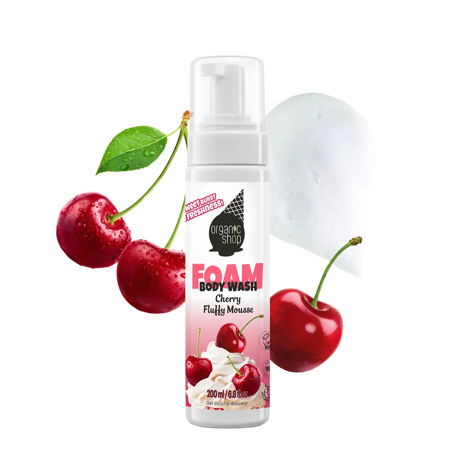 Foam Body Wash Cherry Fluffy Mousse - Image 2