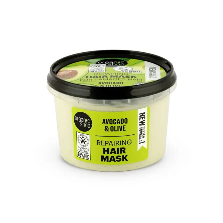 Repairing Hair Mask for Damaged Hair Avocado and Olive