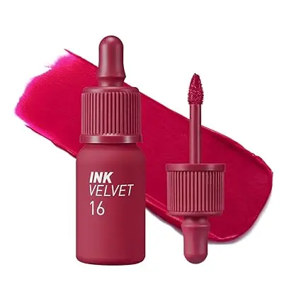 Ink Velvet 16 Heart Fuchsia Pink