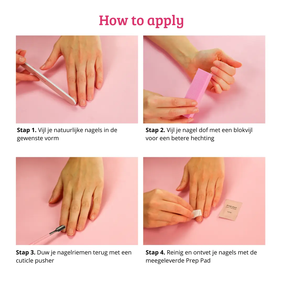 Press On French Nails Blue Waves - Image 6
