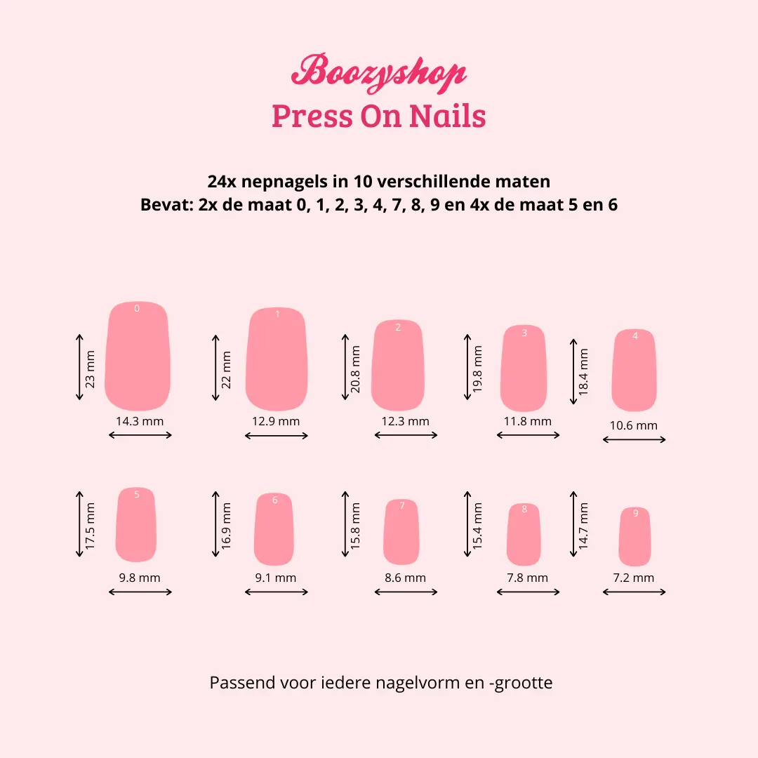 Press On French Nails Orange Waves - Image 5
